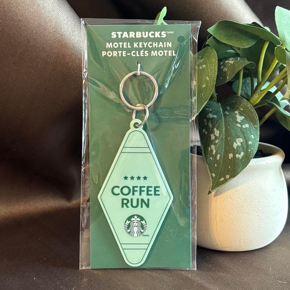 Starbucks coffee run hotel keychain new
